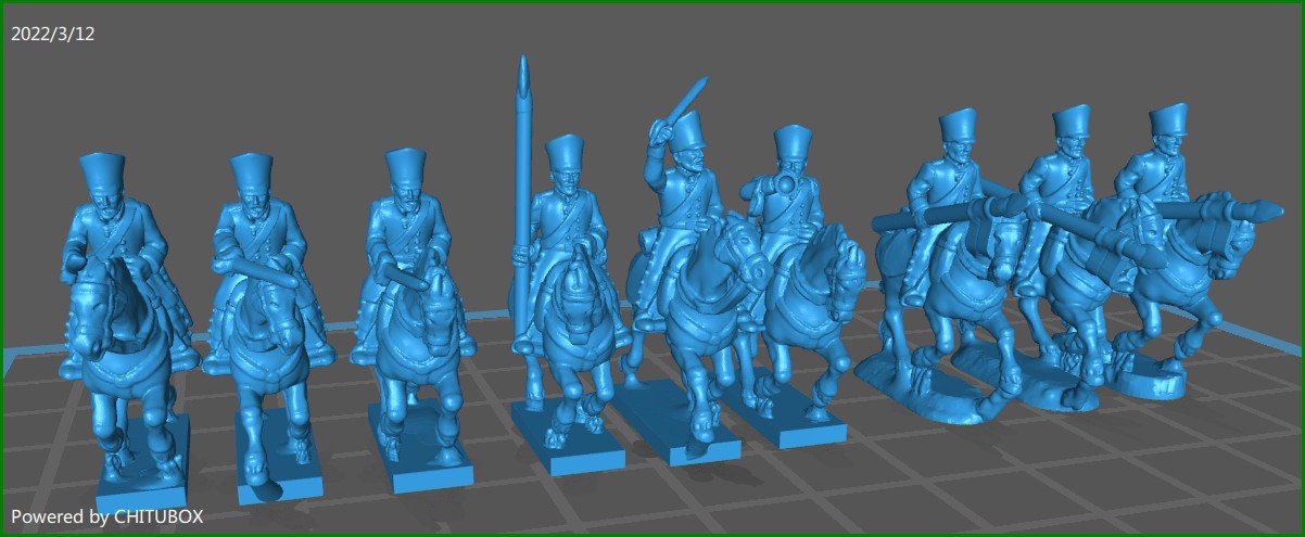 Prussian Dragoons a Uhlans 1810-15 - 15mm epic size - War Games And Dioramas - Historical Wargaming - Resin