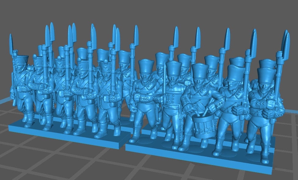 Prussian musketeers 1810-15 - 15mm epic size - War Games And Dioramas - Historical Wargaming - Resin