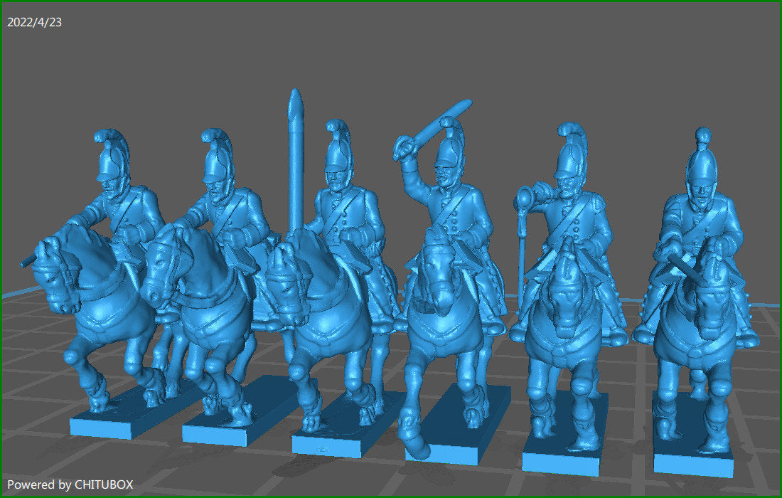 Prussian Kurassiesr 1810-15 - 15mm epic size - War Games And Dioramas - Historical Wargaming - Resin