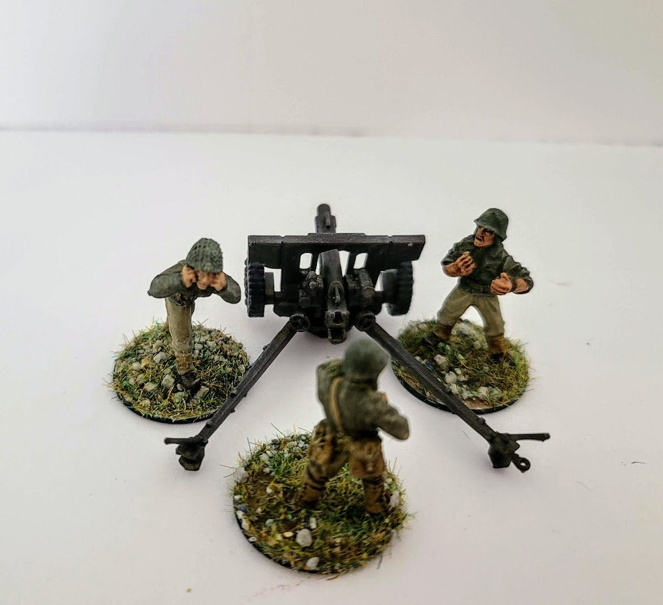 American Light Howitzer M1A1 on M3A3 Carriage - War Games And Dioramas - Resin 28mm - Bolt Action