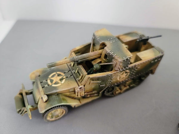 M3 Half Track T 12 Motor Gun Carriage - War Games And Dioramas - Resin 28mm - Bolt Action