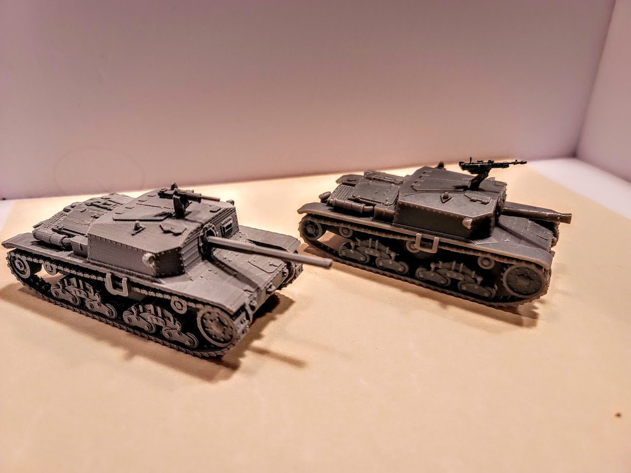 Italian Semovente M41 - War Games And Dioramas - Resin 28mm - Bolt Action