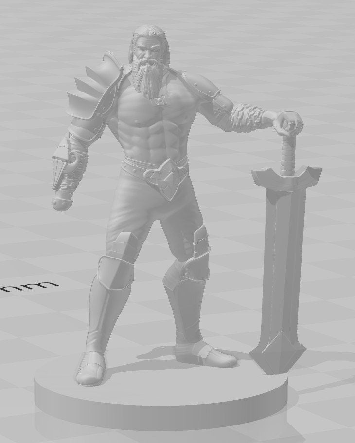 Tyr - Norse God - DND - Pathfinder - Dungeons & Dragons - RPG - Tabletop - mz4250- Miniature-28mm-1"Scale