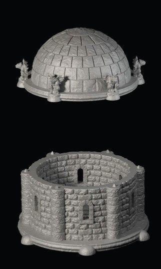 Stoneskull Tower - Huge Tower - Shadowgrove - DragonLock - DND - Pathfinder - RPG - Dungeon & Dragons - 28 mm / 1" - Fat Dragon Games