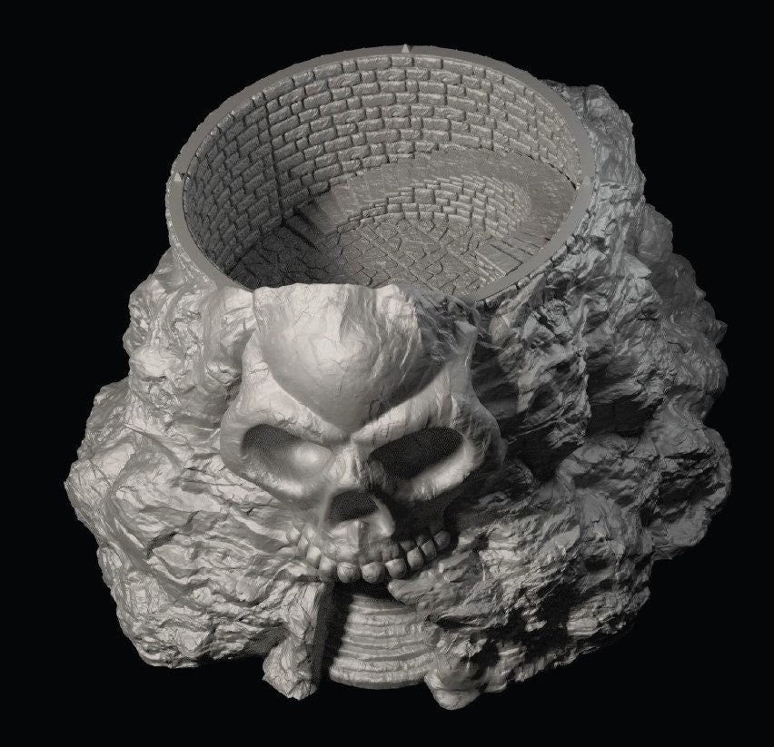 Stoneskull Tower - Huge Tower - Shadowgrove - DragonLock - DND - Pathfinder - RPG - Dungeon & Dragons - 28 mm / 1" - Fat Dragon Games