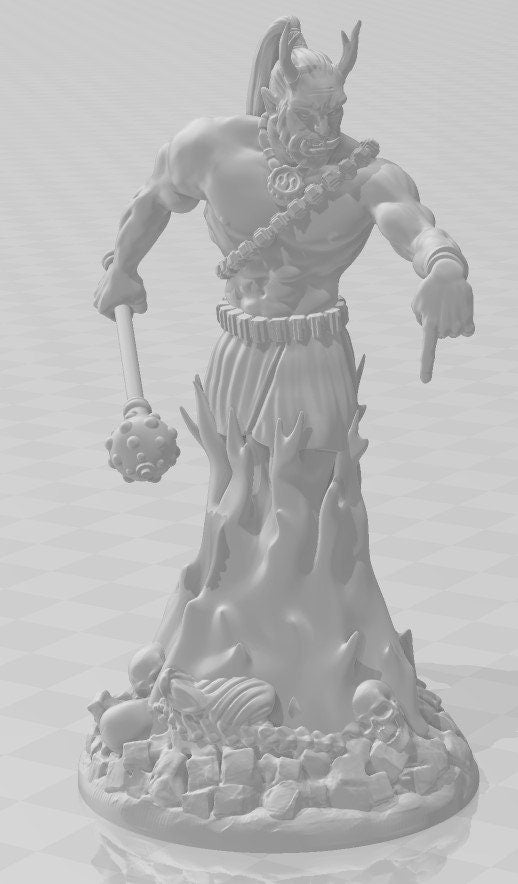 Djinni - Genie - Efreeti - DND - Pathfinder - Dungeons & Dragons - RPG - Tabletop - Role Playing Game -Medusa Miniatures - 28 mm