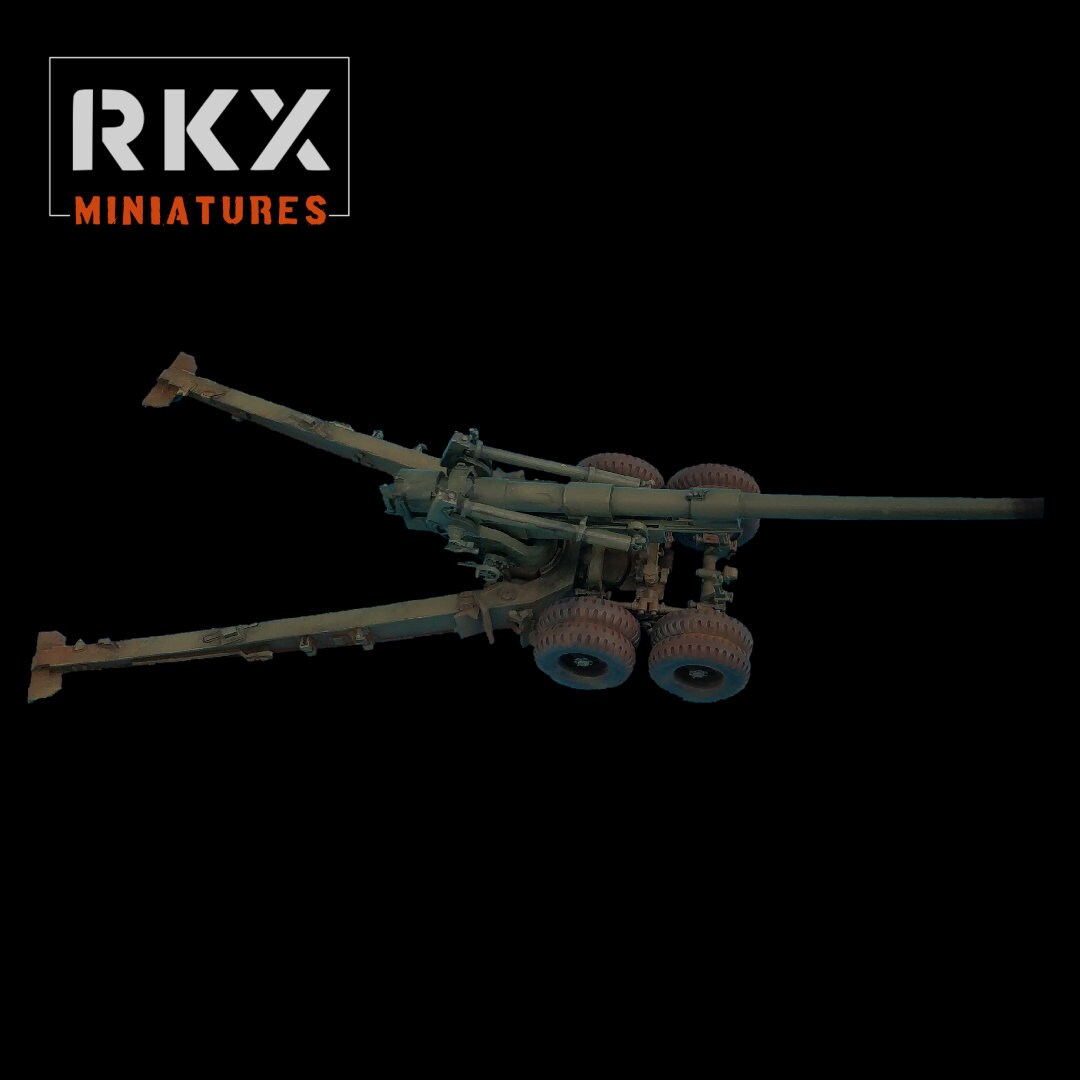 155mm Longtom Artillery - US Army - Great for Table Top War Games And Dioramas - Resin 28mm Miniatures - RKX