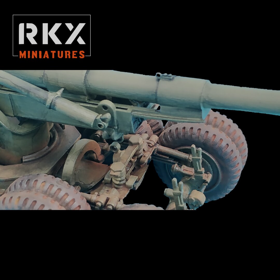 155mm Longtom Artillery - US Army - Great for Table Top War Games And Dioramas - Resin 28mm Miniatures - RKX