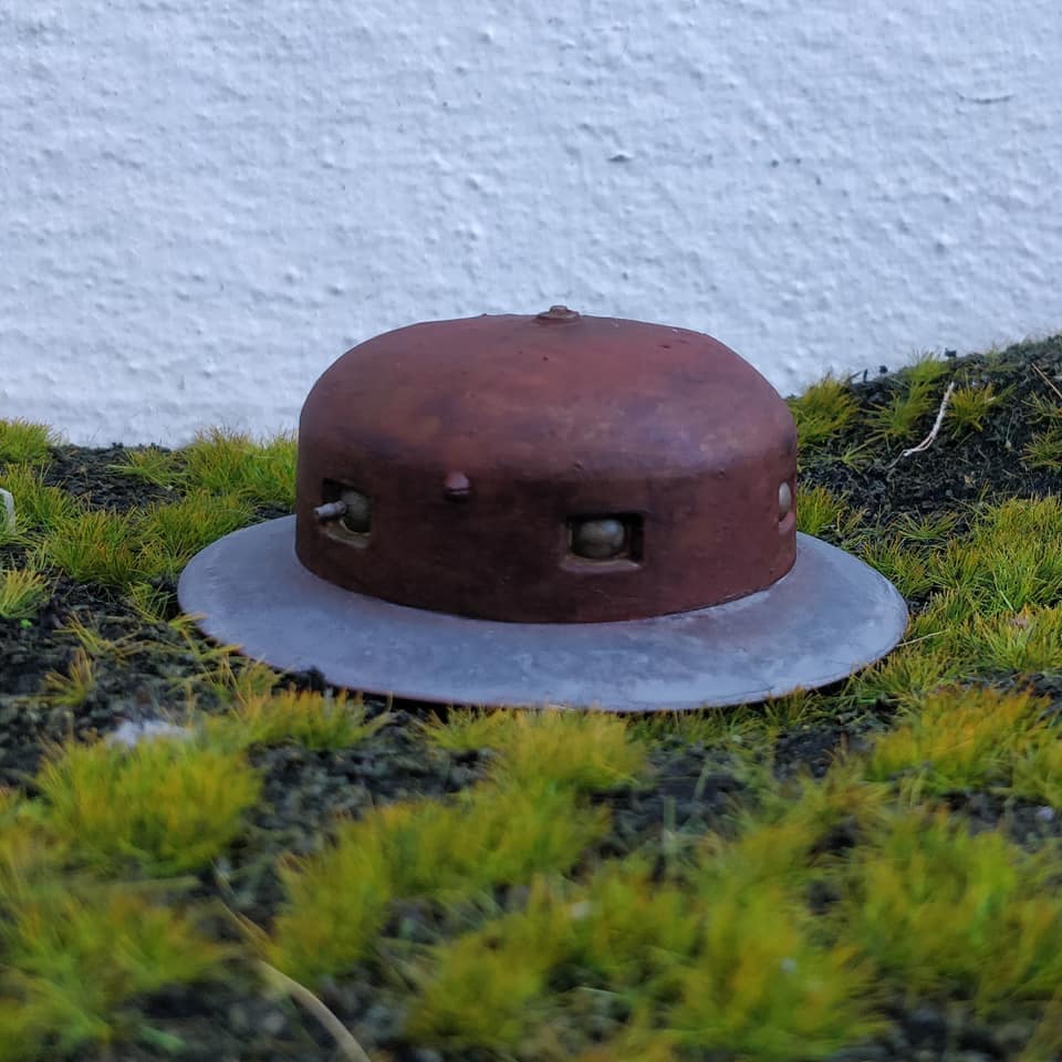 German 20p7 Bunker - Great for Table Top War Games And Dioramas - Resin 28mm Miniatures - RKX