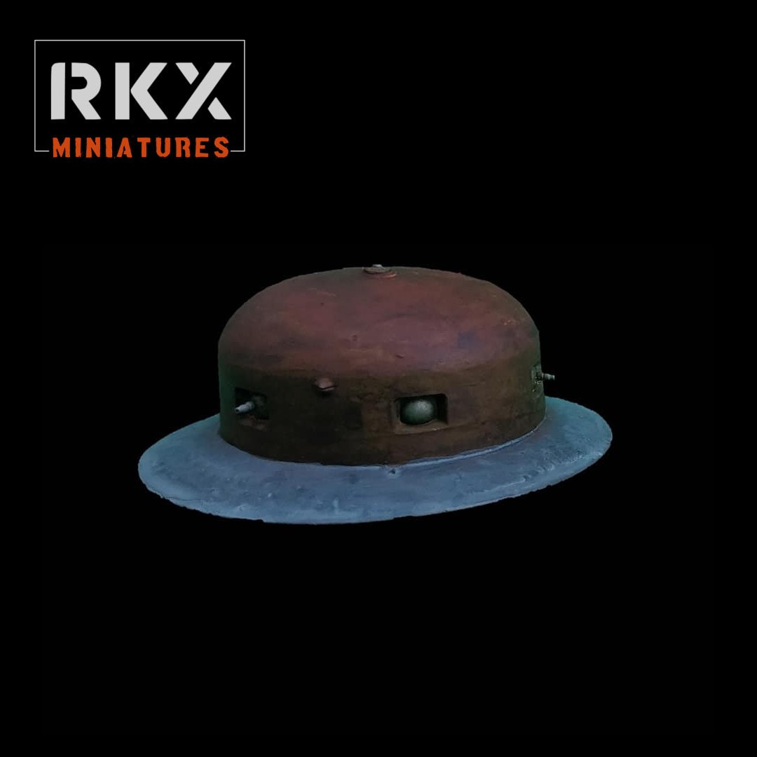 German 20p7 Bunker - Great for Table Top War Games And Dioramas - Resin 28mm Miniatures - RKX