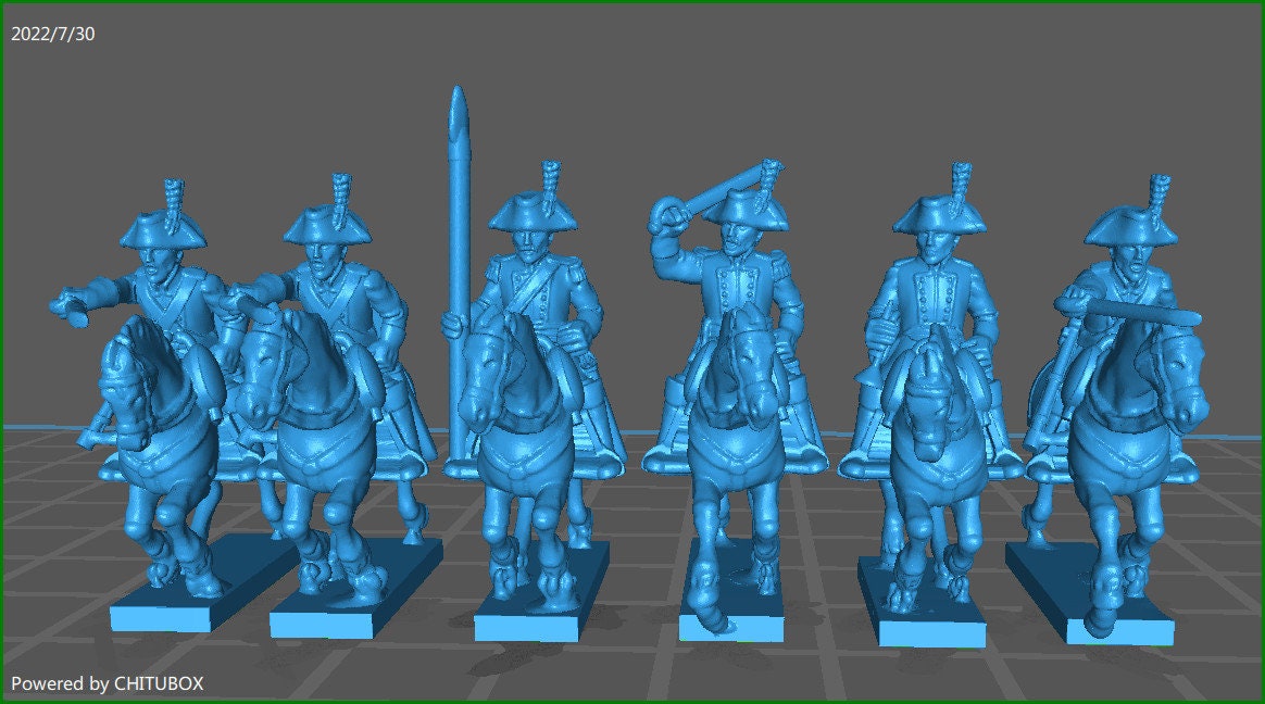 Spanish Dragoon - 6 Minis - 15mm epic size - War Games And Dioramas - Historical Wargaming - Resin