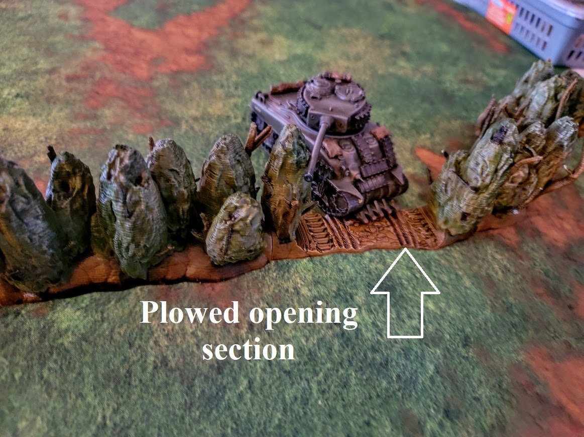 Interlocking Hedgerow Bocage System - War Games And Dioramas - Historical Wargaming - Resin 28 mm