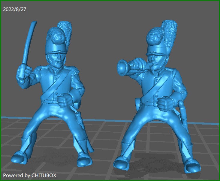 Portuguese Cavalry rgt 1806-11 - 6 minis - Great for Table Top War Games And Dioramas - Historical Wargaming - Resin 28mm Miniatures