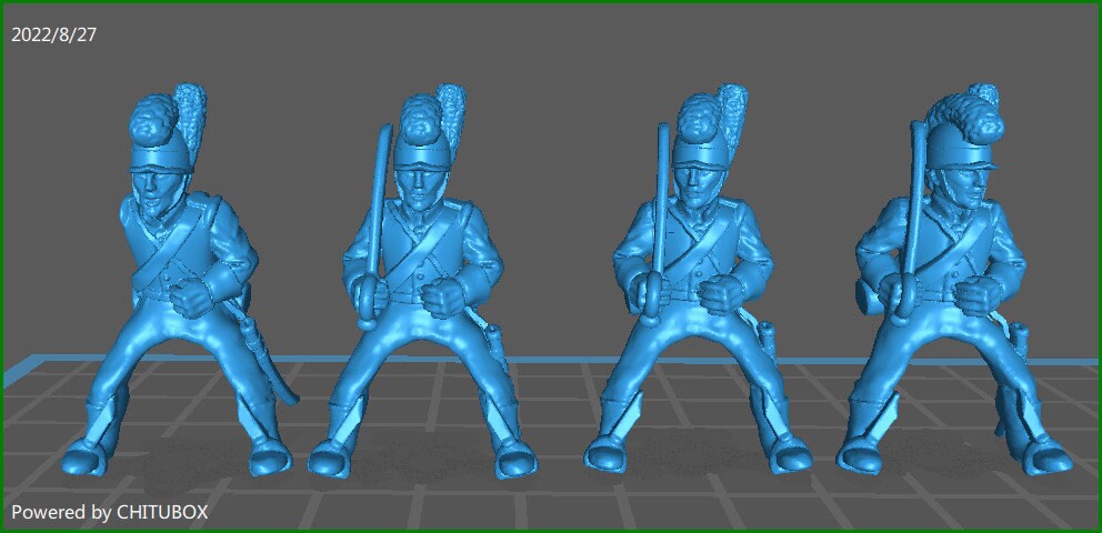 Portuguese Cavalry rgt 1806-11 - 6 minis - Great for Table Top War Games And Dioramas - Historical Wargaming - Resin 28mm Miniatures