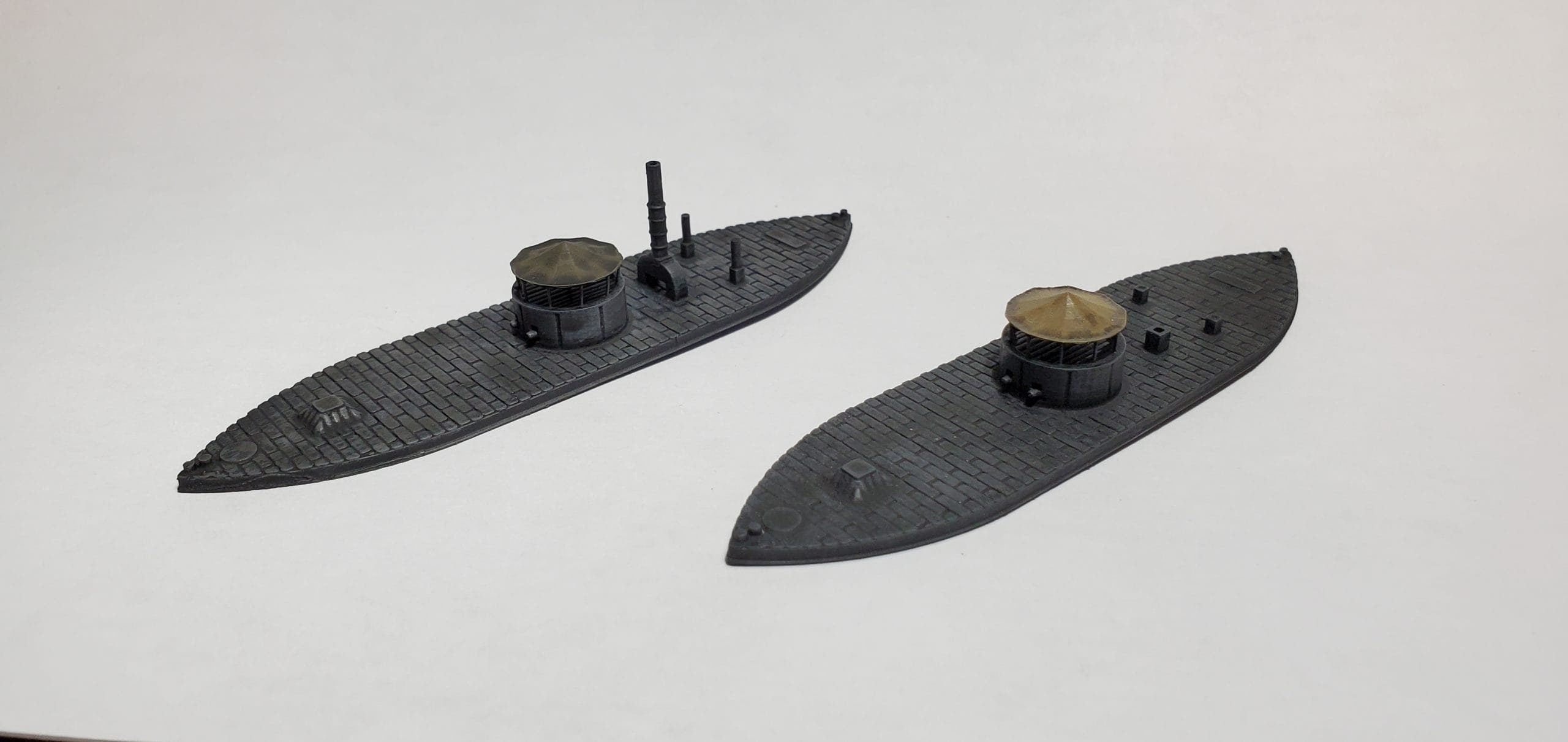 USS Monitor Late 1862 - Union - Ships - Sailboats - Age of Sail - War Game - Wargaming - Tabletop Games - 1:600 Scale