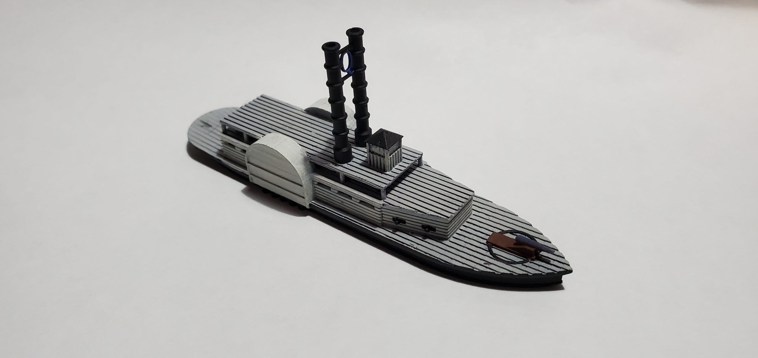 US Ram Queen of the West - Union - Ships - Sailboats - Age of Sail - War Game - Wargaming - Tabletop Games - 1:600 Scale