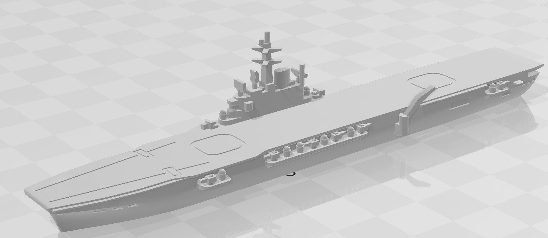 Carrier - Centaur 1953 Variant - Royal Navy - Wargaming - Axis and Allies - Naval Miniature - Tabletop Games - Warships