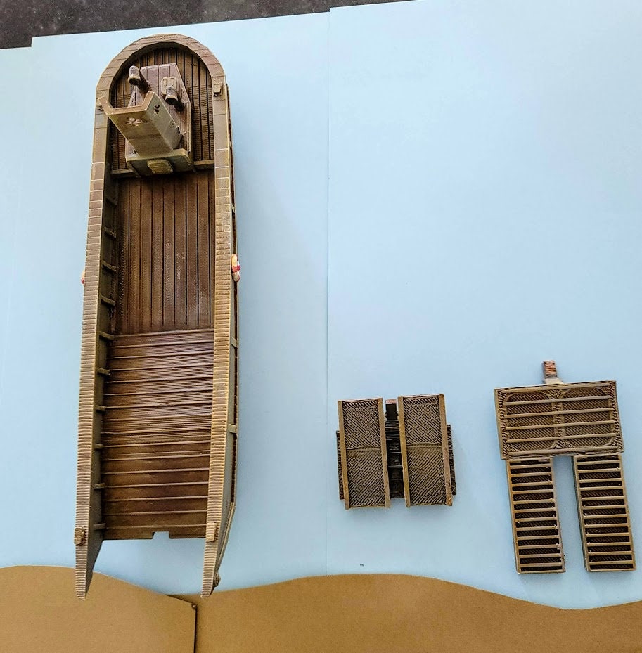 Japanese Daihatsu-Class Landing Craft - War Games And Dioramas - Historical Wargaming - Resin 28 mm