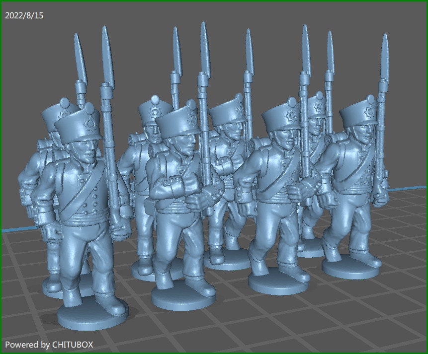 Swedish Line btg 1813-14 - 11 minis - Great for Table Top War Games And Dioramas - Historical Wargaming - Resin 28mm Miniatures