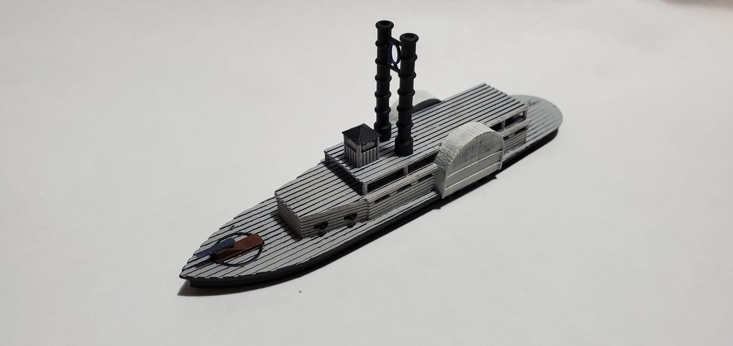 US Ram Queen of the West - Union - Ships - Sailboats - Age of Sail - War Game - Wargaming - Tabletop Games - 1:600 Scale