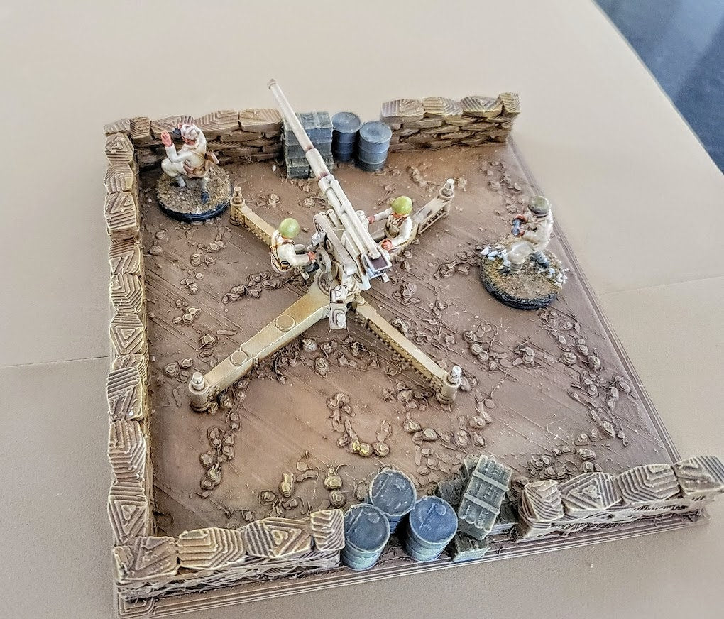 Italian Model 34 75/46 - War Games And Dioramas - Historical Wargaming - Resin 28 mm