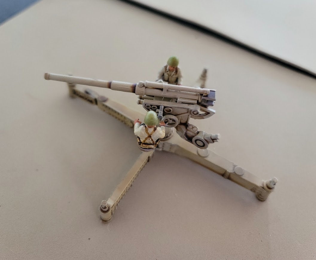 Italian Model 34 75/46 - War Games And Dioramas - Historical Wargaming - Resin 28 mm