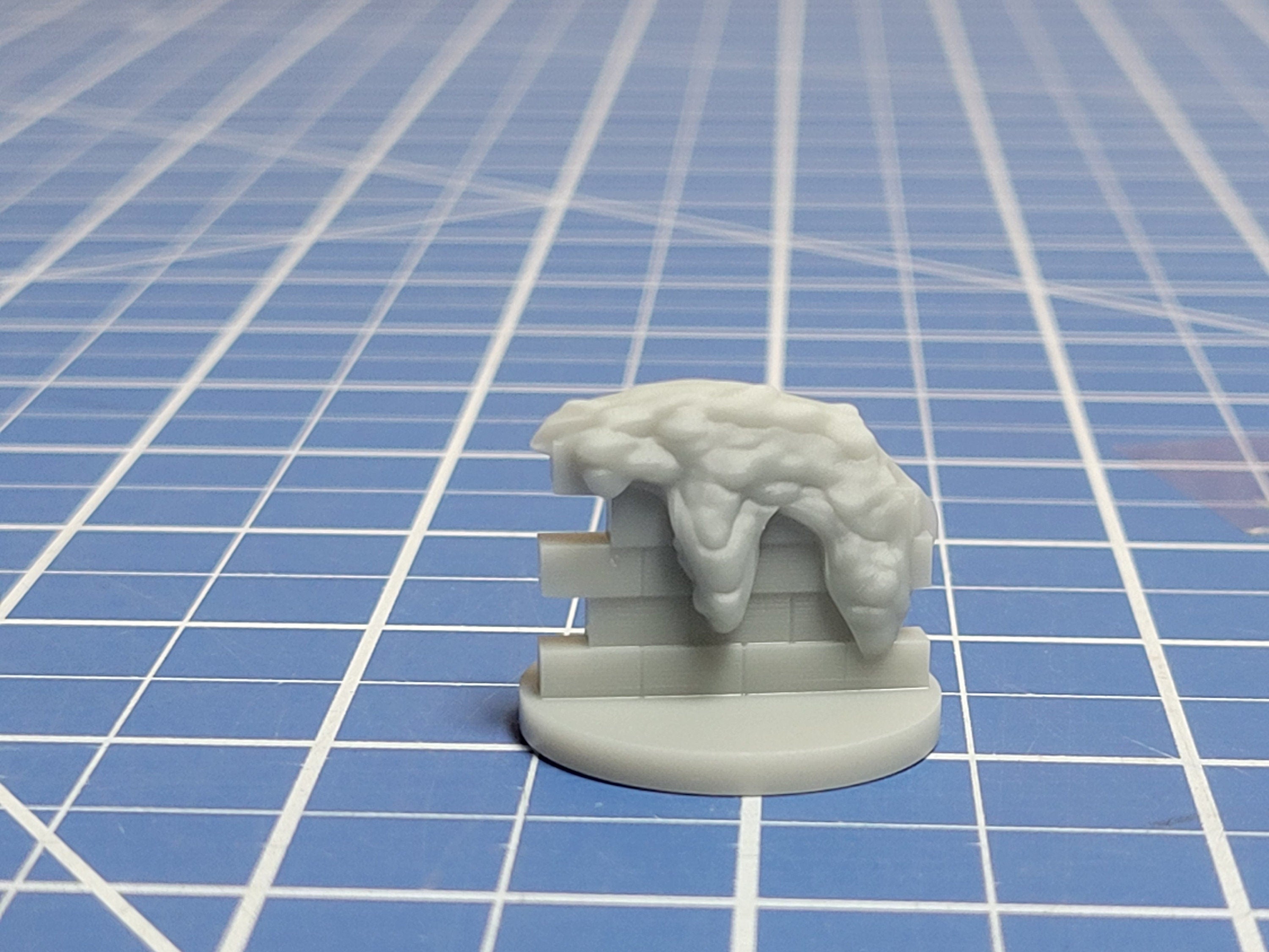 Gray Ooze Mini - DND - Pathfinder - Dungeons & Dragons - RPG - Tabletop - mz4250- Miniature-28mm-1"Scale