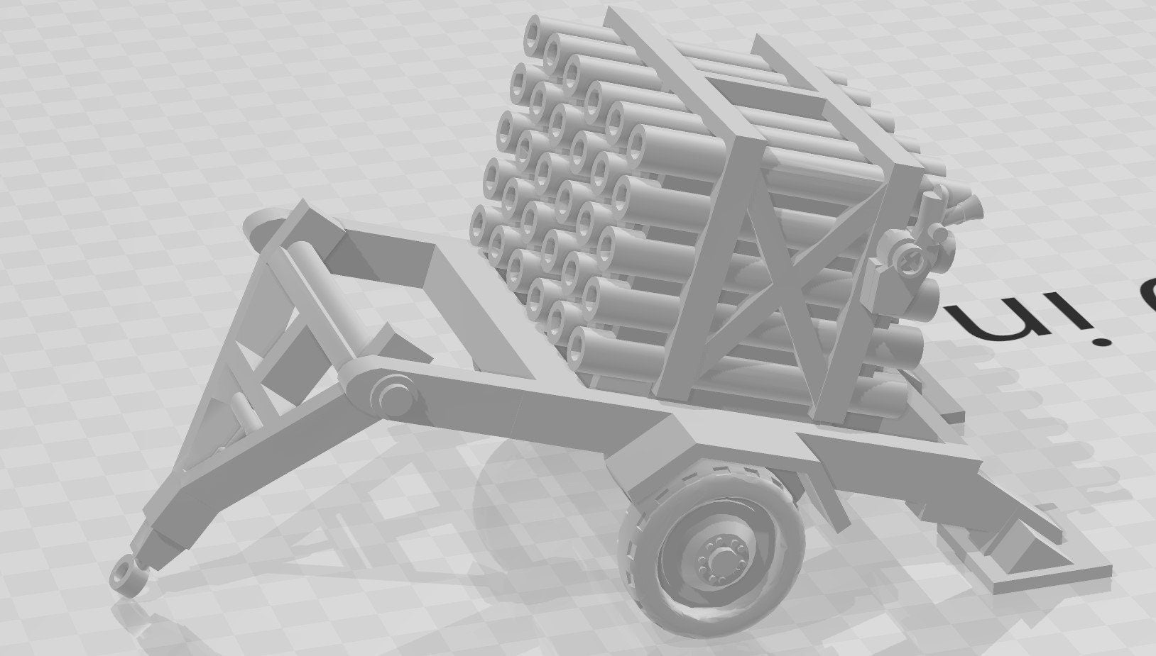 Land Mattress Multi-barrel rocket launcher - Great for Table Top War Games And Dioramas - Resin 28mm Miniatures -