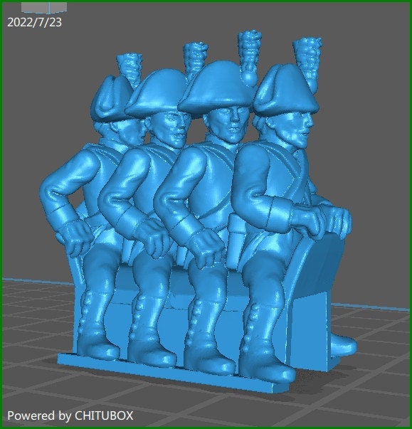 Napoleonic austrian wurst riding team - 1 mini - great for table top war games and dioramas - wargaming - resin 28mm