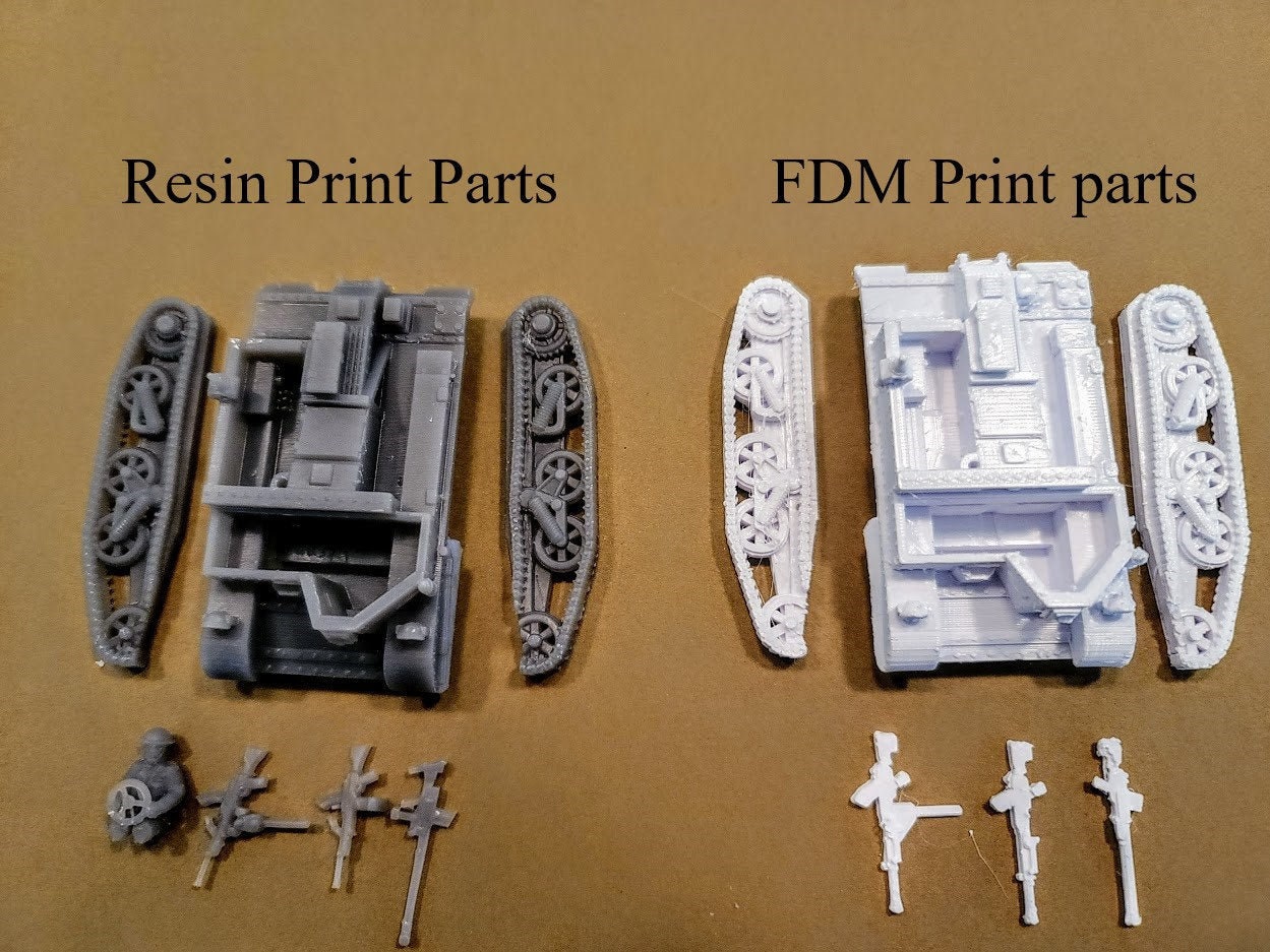 British mk. 1 scout carrier - war games and dioramas - resin 28mm - bolt action