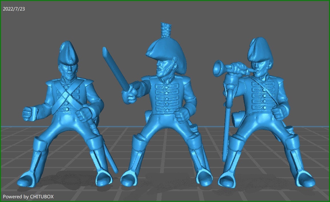 British heavy dragoons rgt 1807-11 - 7 minis - great for table top war games and dioramas - historical wargaming - resin 28mm miniatures