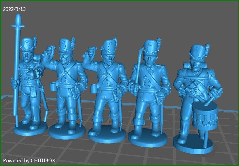 British line 1811-15 - 15 minis - war games and dioramas - historical wargaming -Resin 28 mm