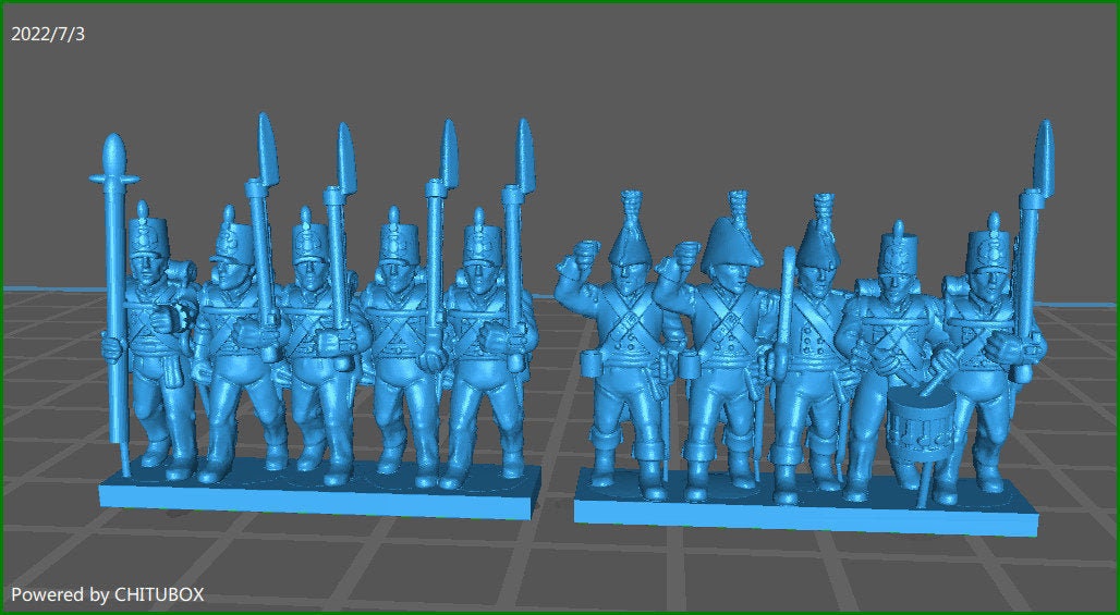 British line 1807-11 with stovepipe - 15mm epic size - war games and dioramas - historical wargaming - resin