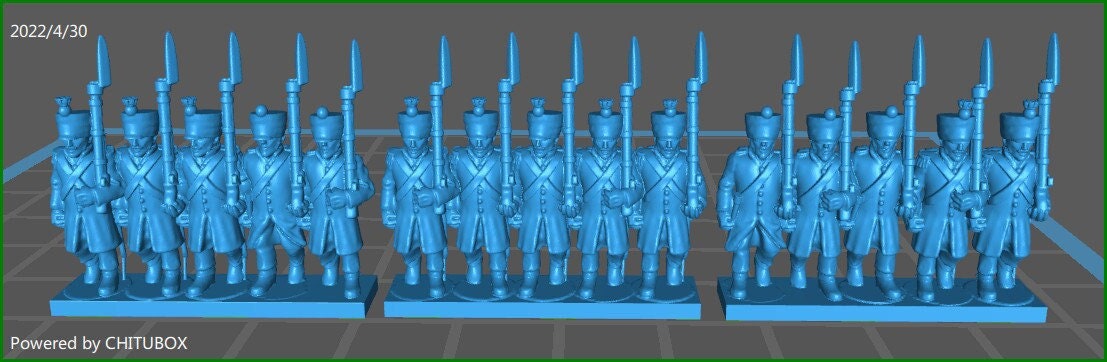 French with greatcoat - 15mm epic size - war games and dioramas - historical wargaming - resin