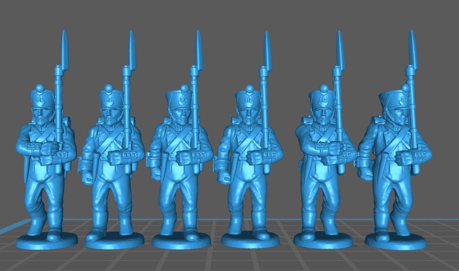 French line 1812-15 high uniform - 14 minis - war games and dioramas - historical wargaming -resin 28mm