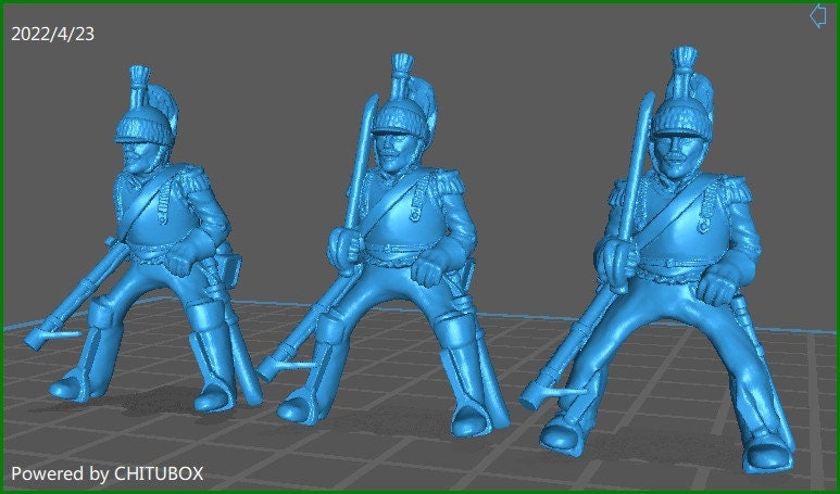 French cuirassiers 1812 - 6 minis - war games and dioramas - historical wargaming -resin 28mm