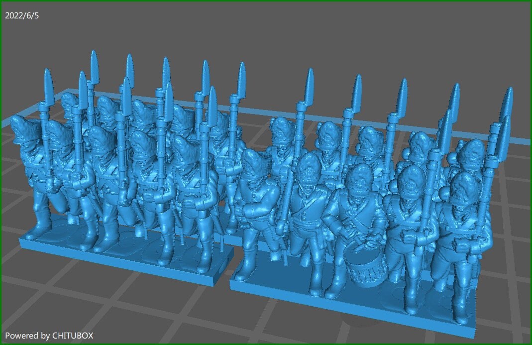 Austrian grenadiers btg - 15mm epic size - war games and dioramas - historical wargaming - resin