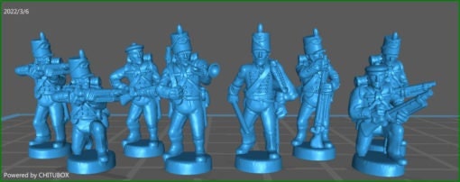 British rifles skirmishing - 15mm epic size - war games and dioramas - historical wargaming - resin