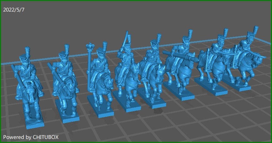 French guard lancers 1807-15 - 15mm epic size - war games and dioramas - historical wargaming - resin