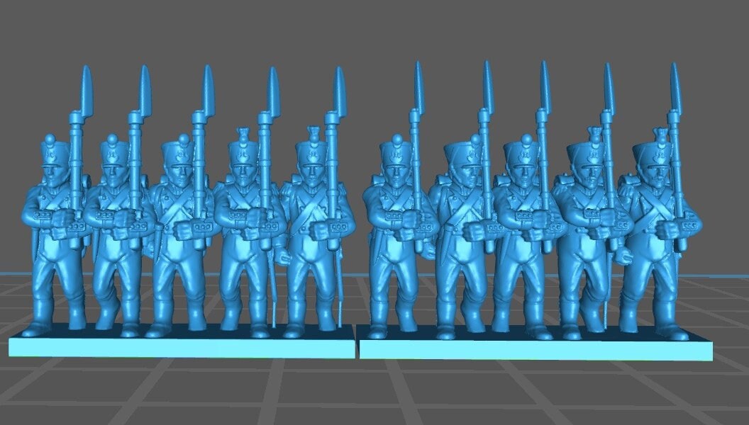 French line 1812-15 - 15mm epic size - war games and dioramas - historical wargaming - resin