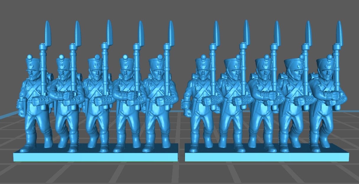 French line 1812-15 - 15mm epic size - war games and dioramas - historical wargaming - resin