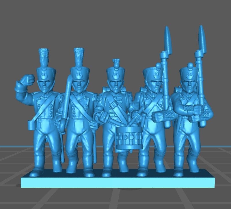 French line 1812-15 - 15mm epic size - war games and dioramas - historical wargaming - resin