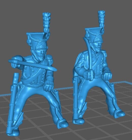 French guard lancers/polish chevallegers in high uniform - 6 minis - war games and dioramas - historical wargaming -resin 28mm