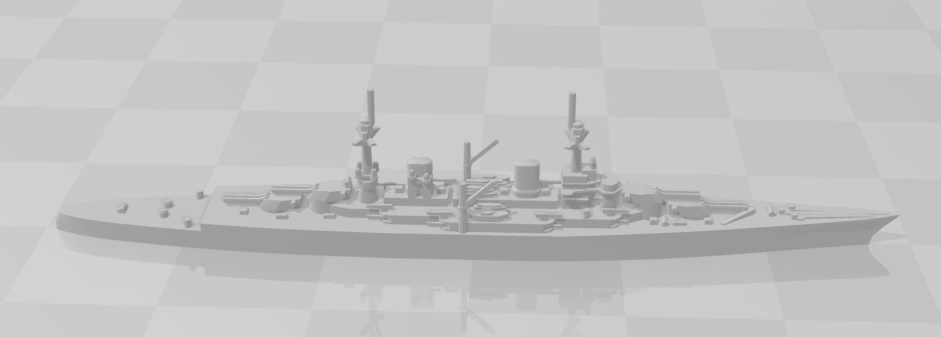 Lexington 1920 Variant - Battlecruiser - What If - US Navy - Wargaming - Axis and Allies - Naval Miniature - Warships