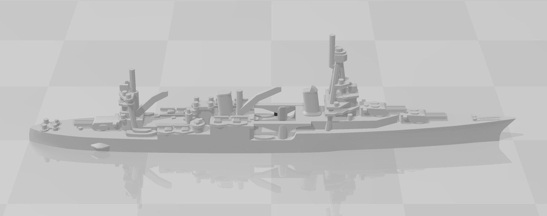 Cruiser - USS Chicago - CA-29 - Northampton Class - USN - Wargaming - Axis and Allies - Naval Miniature - Warships