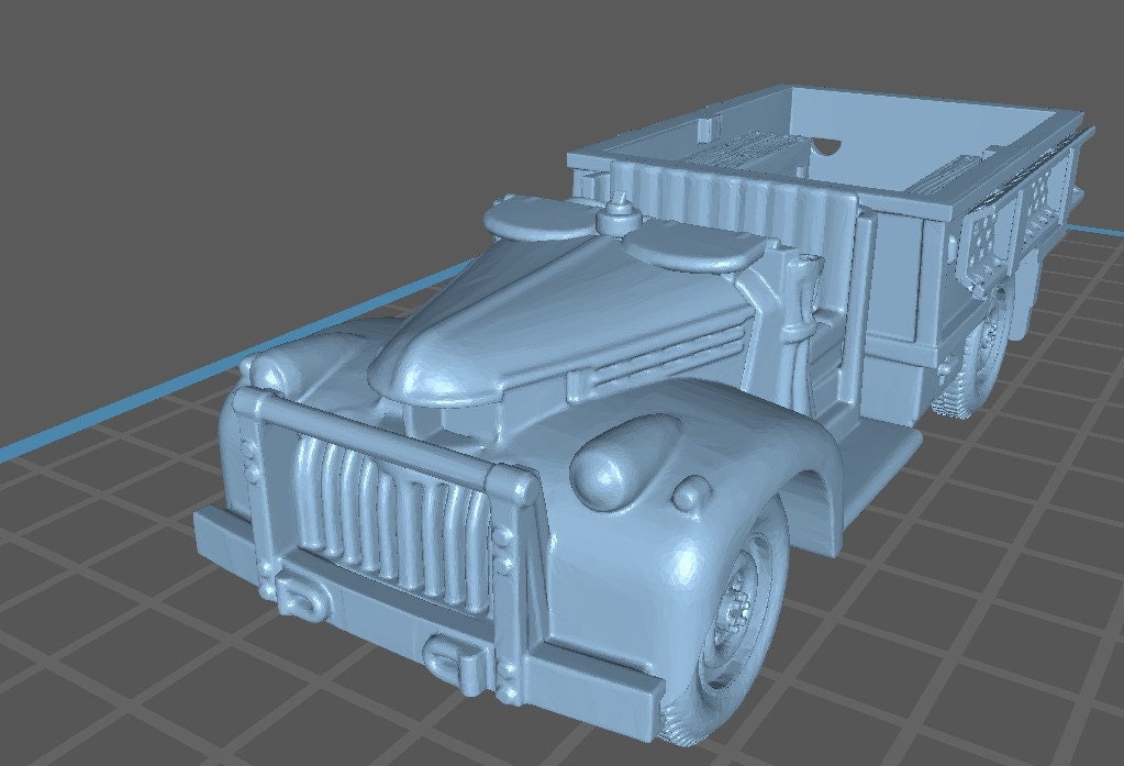 LRDG Chevrolet Africa Front Set - British Army - Great for Table Top War Games and Dioramas - Resin 28mm - Eskice Miniature