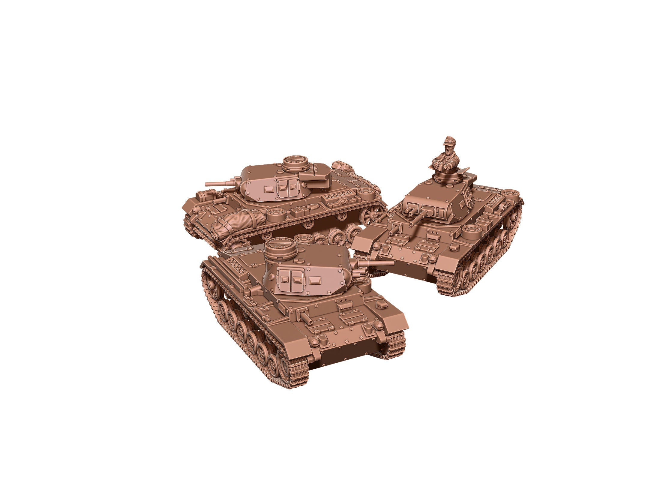 Panzer II Ausf G - Africa Front - German Army - Great for Table Top War Games And Dioramas - Resin 28mm - Eskice Miniature