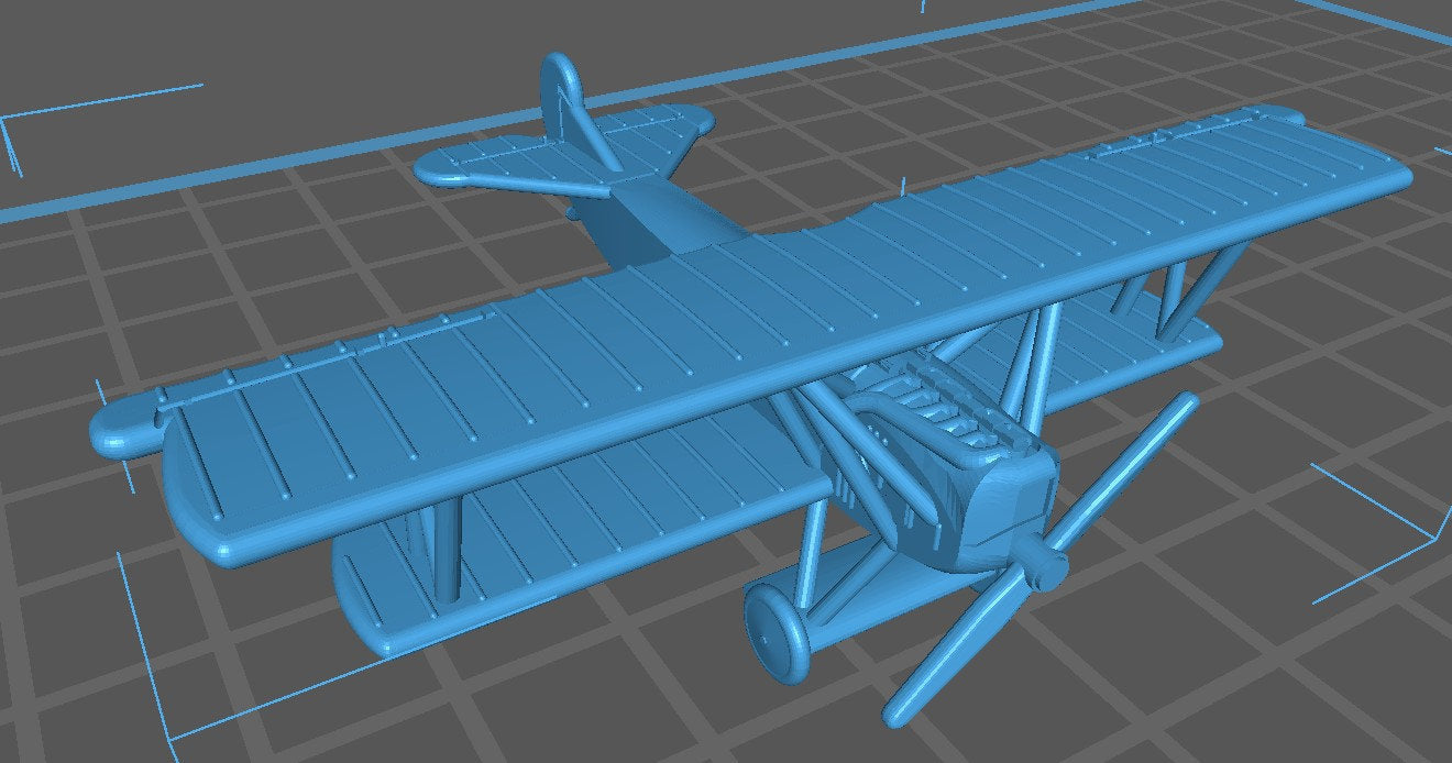 Fokker D.VII - German Air - 1:144 Scale - Great for Table Top War Games and Dioramas - Resin - wargame3d