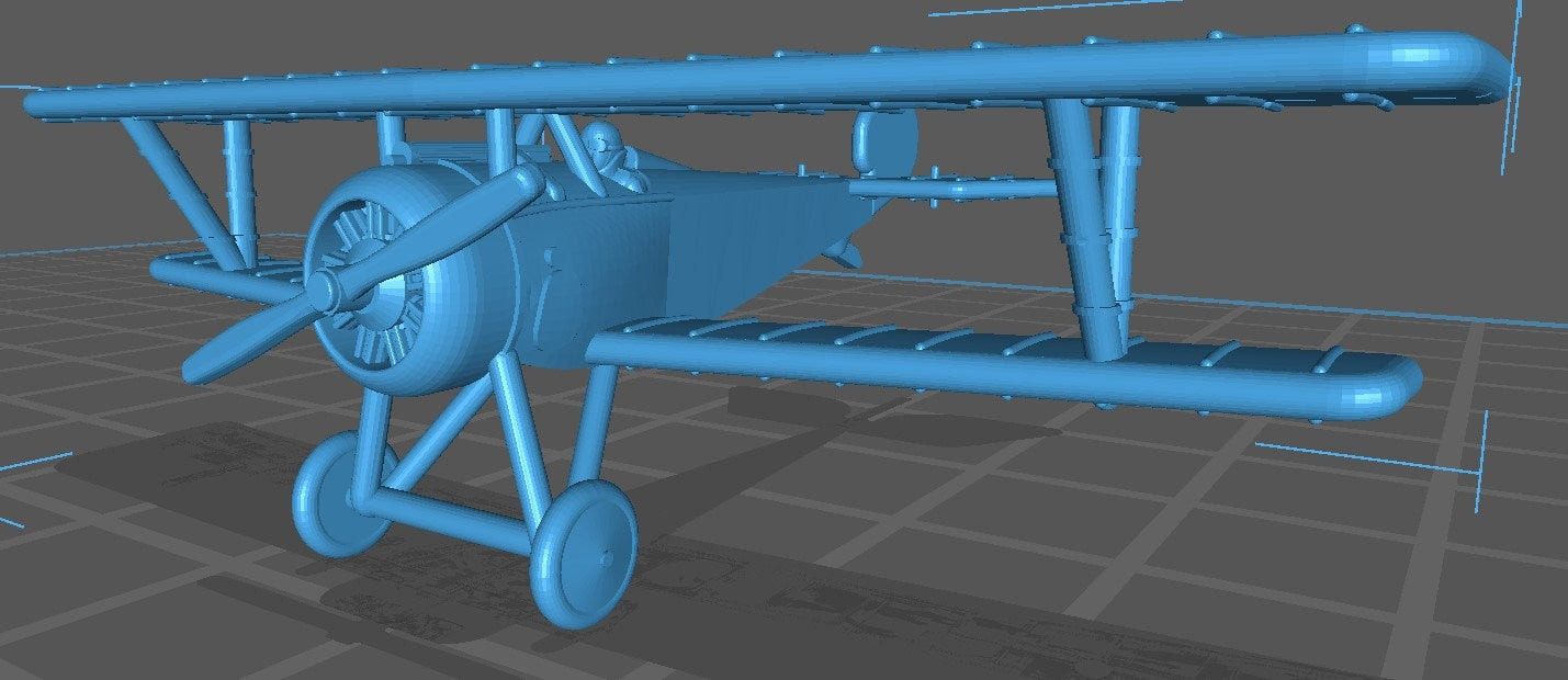 Nieuport 17 - Great Britain Air - 1:144 Scale - Great for Table Top War Games and Dioramas - Resin - wargame3d
