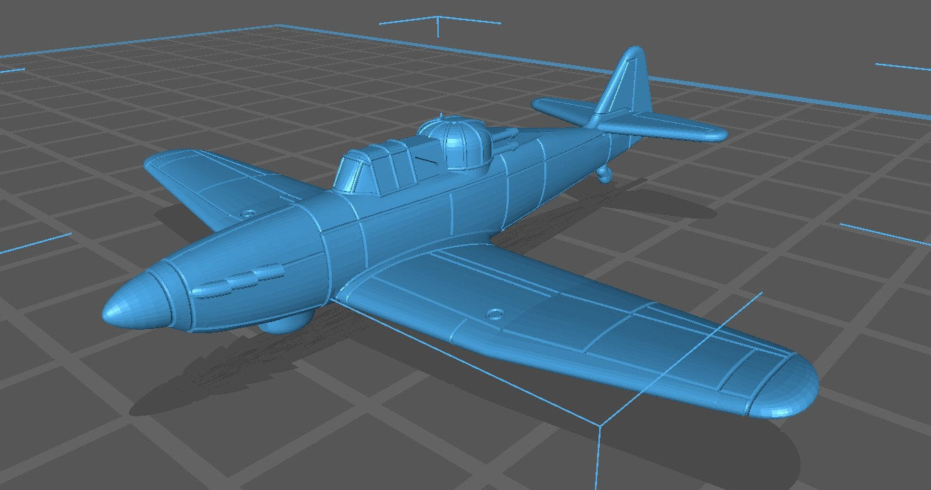 Boulton Paul Defiant - UK Air - 1:200 Scale - Great for Table Top War Games and Dioramas - Resin - wargame3d